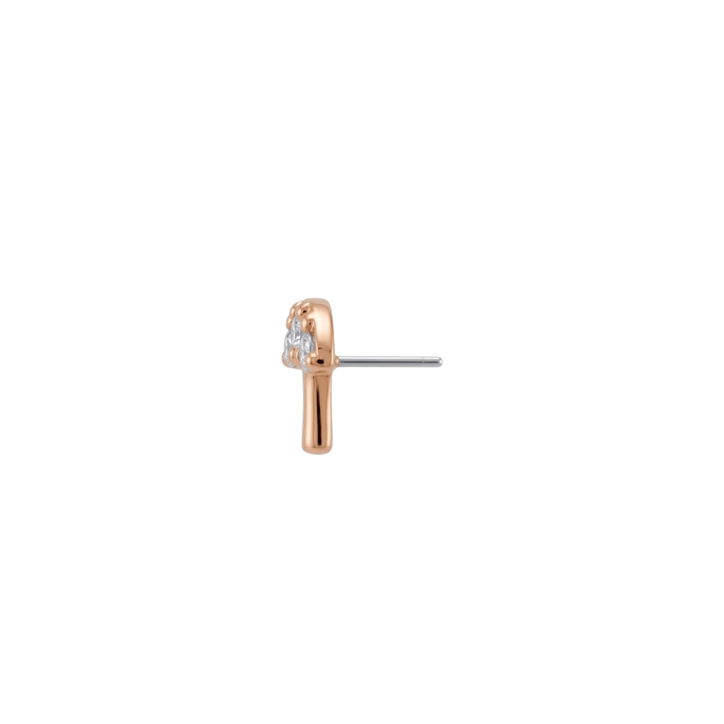 Mycenae - 18K Gold Gem Threadless/Threaded End - piercing-zone.com