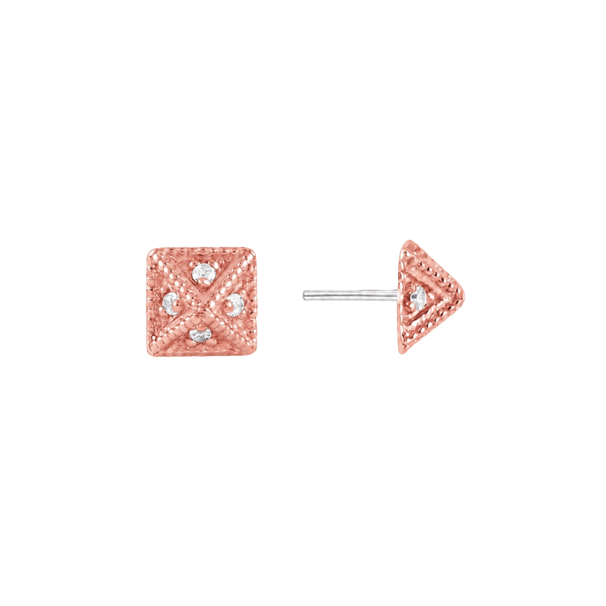 Myr Pyramid – 14K Gold Threadless/Threaded End - piercing-zone.com