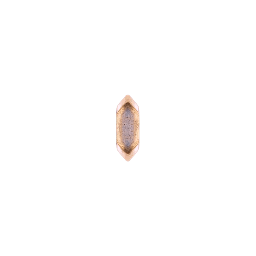 Mystic – Labradorite – 14K Gold Threadless End - piercing - zone.com
