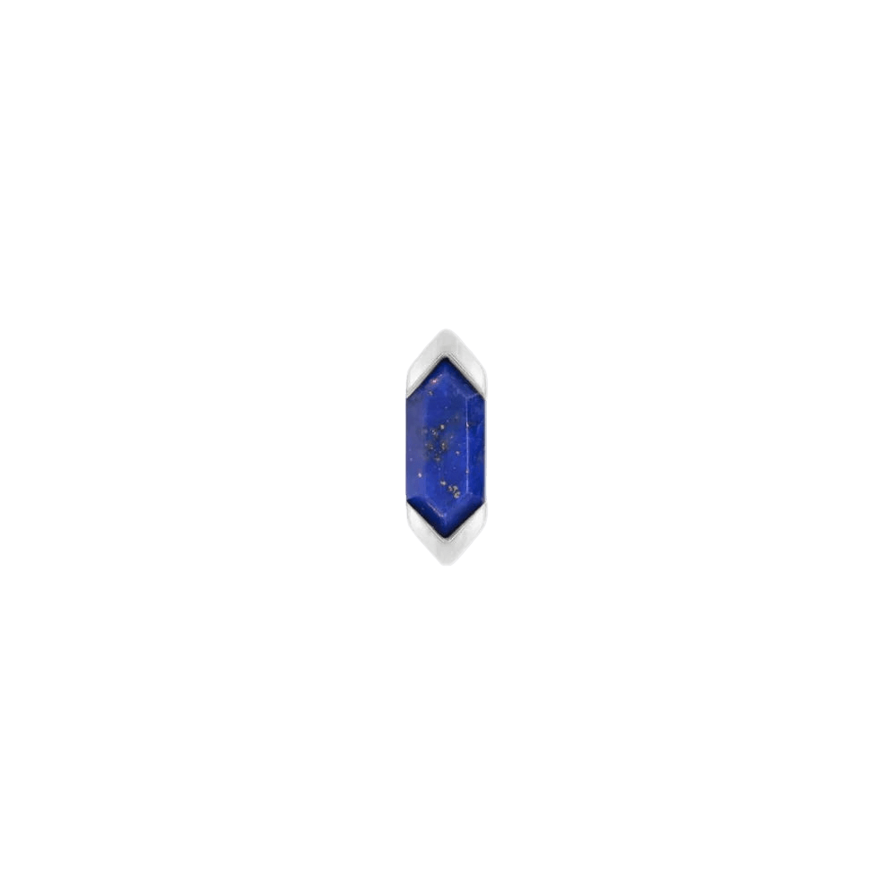 Mystic – Lapis Lazuli – 14K Gold Threadless End - piercing - zone.com