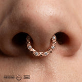 Narina Clicker with Eye - Inspired Design & Gems – 14K & 18K Gold - piercing - zone.com