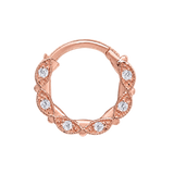 Narina Clicker with Eye-Inspired Design & Gems – 14K & 18K Gold