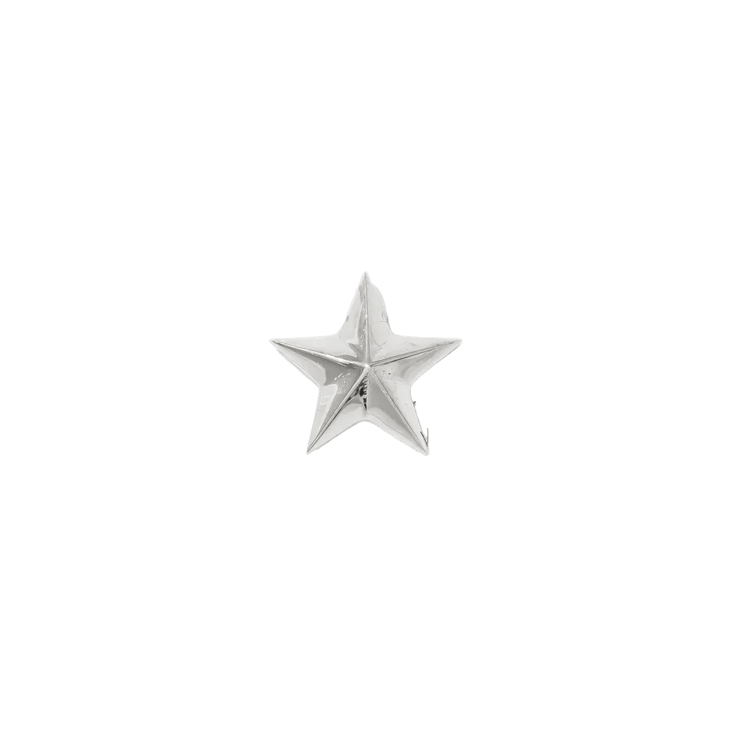 Nautical Star Pin - 14K Gold Star Threadless End - piercing - zone.com