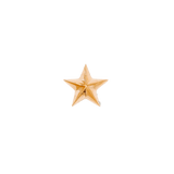 Nautical Star Pin - 14K Gold Star Threadless End - piercing - zone.com