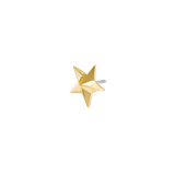 Nautical Star Pin - 14K Gold Star Threadless End - piercing - zone.com