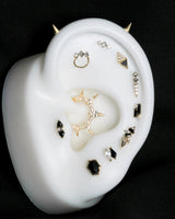 Neoteric – CZ Spike Design – 14K Gold Clicker - piercing - zone.com