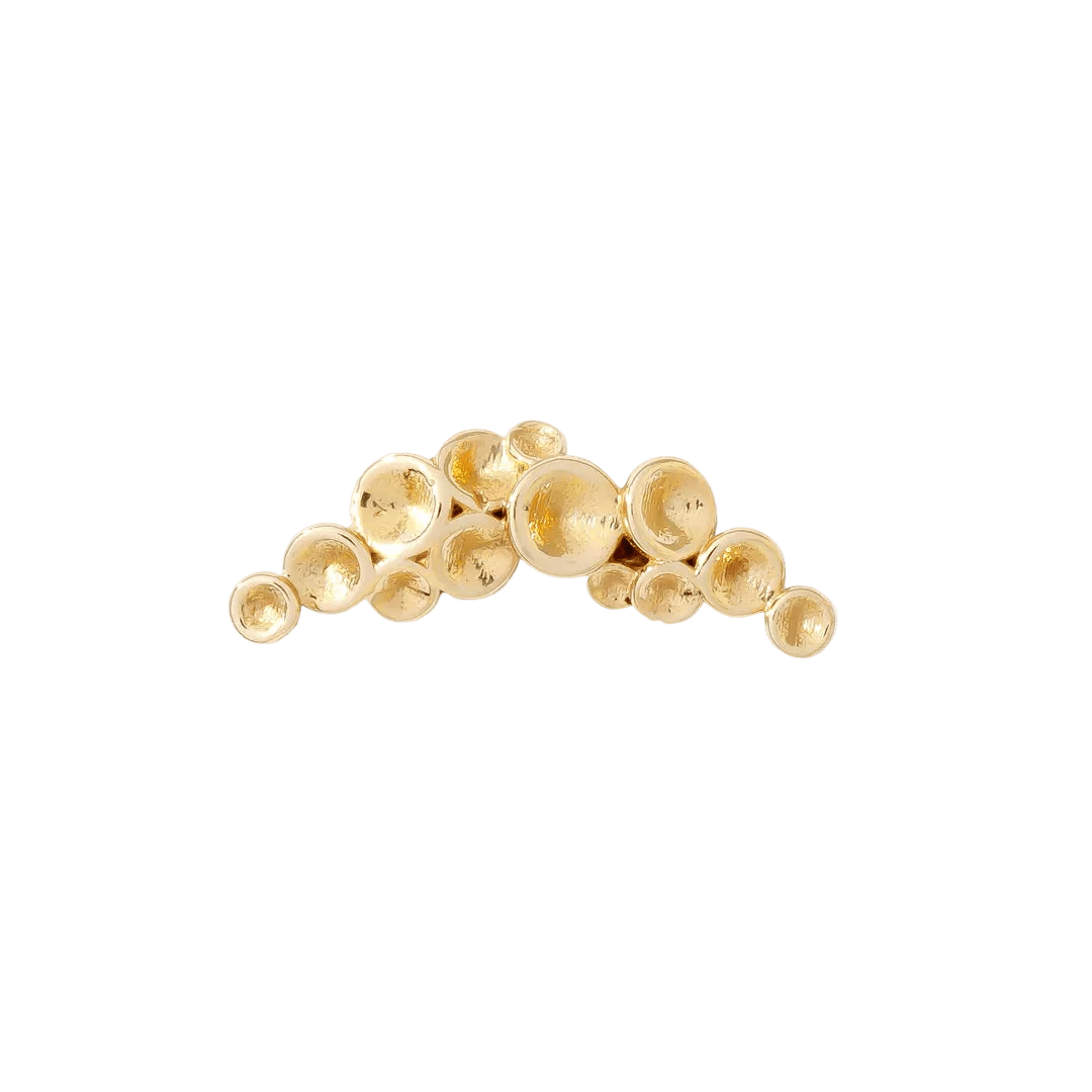 Neptune Pin - 14K Gold Threadless End - piercing - zone.com