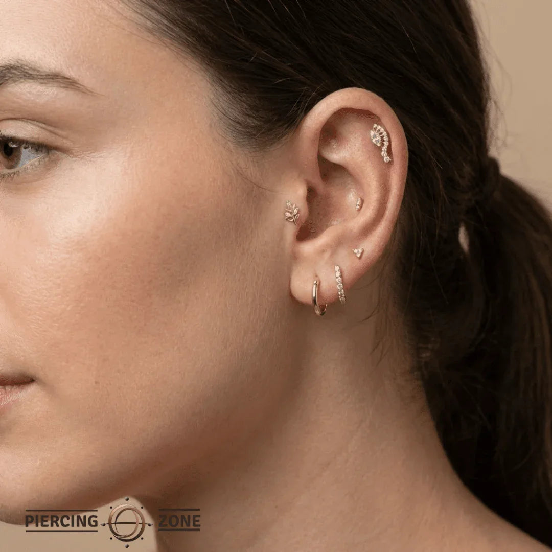 Ninsi – 14K Gold Threadless/Threaded End - piercing - zone.com