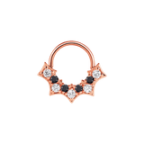 Nocturne Seamless Ring – 14K Gold Nine - Gem Arc Design - piercing - zone.com