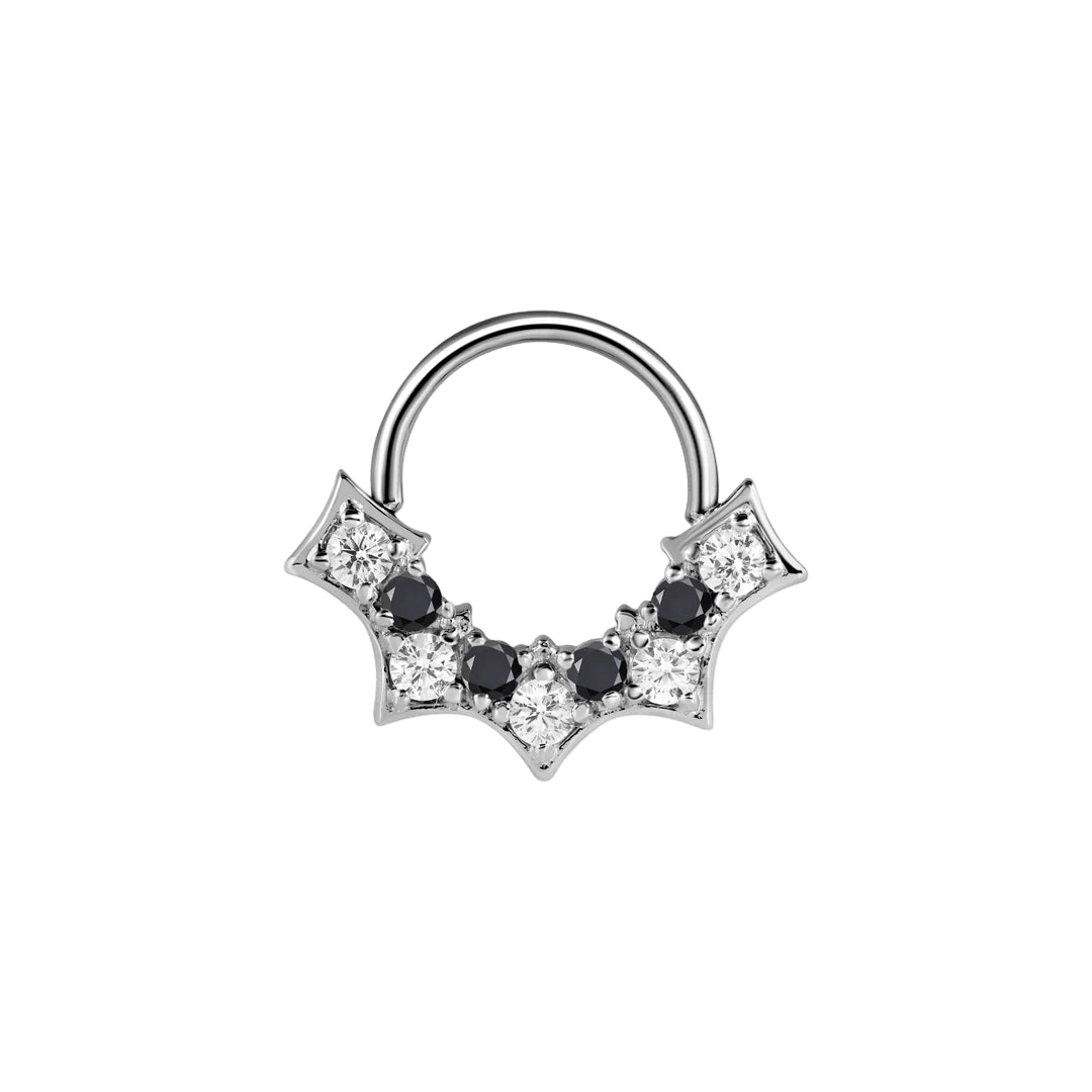 Nocturne Seamless Ring – 14K Gold Nine - Gem Arc Design - piercing - zone.com