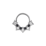 Nocturne Seamless Ring – 14K Gold Nine - Gem Arc Design - piercing - zone.com