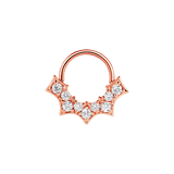 Nocturne Seamless Ring – 14K Gold Nine - Gem Arc Design - piercing - zone.com