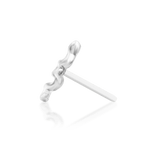 Noodle – Mini Serpent Curve – 14K Gold Threadless End - piercing - zone.com