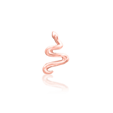 Noodle – Mini Serpent Curve – 14K Gold Threadless End - piercing - zone.com