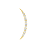 Luna – 14K/18K Gold Multi-Stone Crescent Threadless End