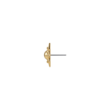 NorthStar Dome - 18K Gold Threadless End - piercing-zone.com