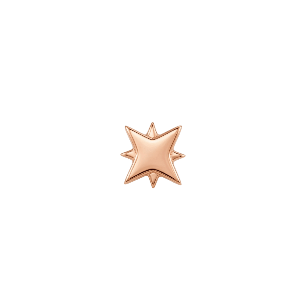 Northstar II - 18K Gold Threadless/Threaded End - piercing-zone.com