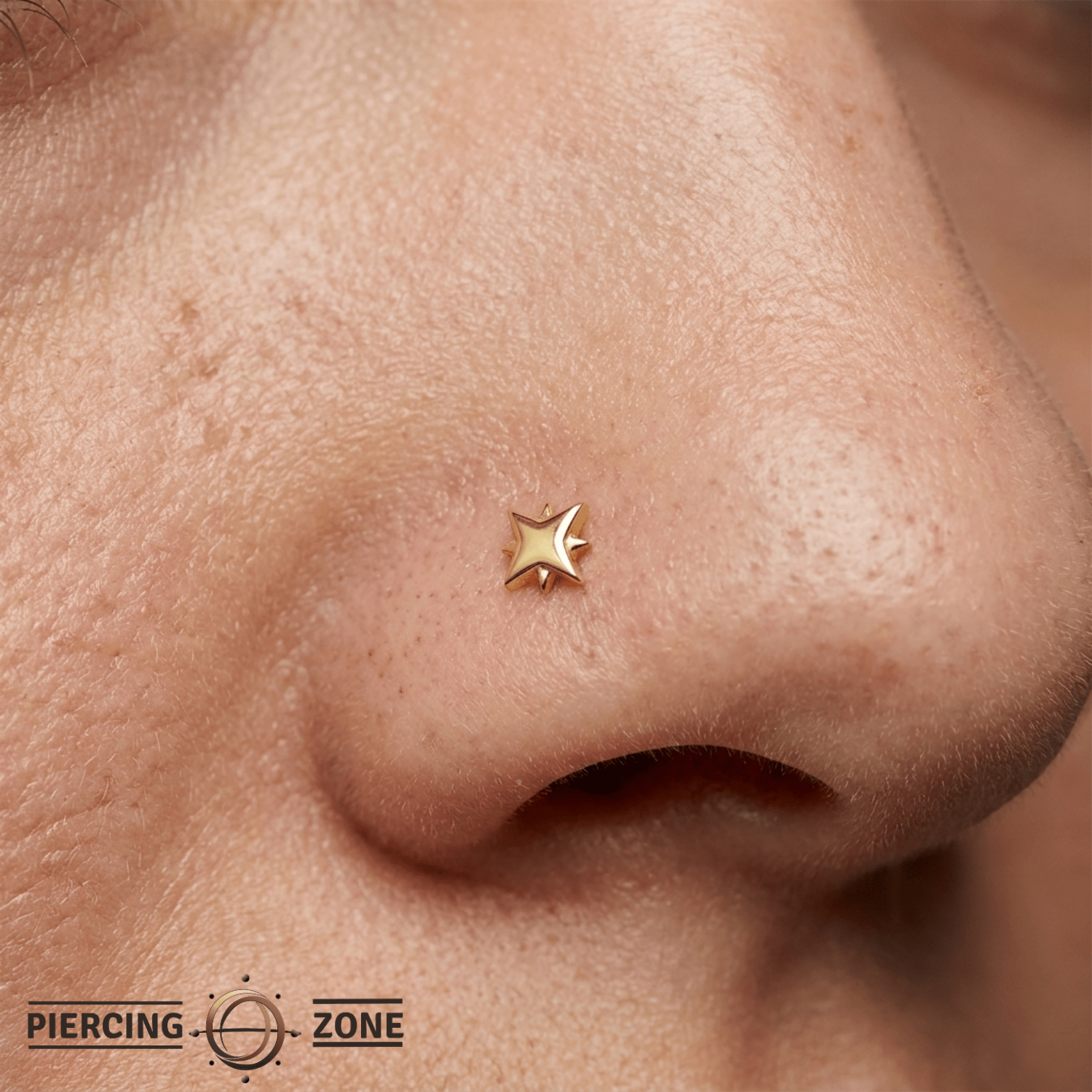 Northstar II - 18K Gold Threadless/Threaded End - piercing-zone.com