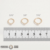 Nyx – CZ Beaded Clicker – 14K Gold - piercing - zone.com