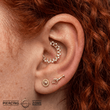 Obsessed – CZ Clicker Ring – 14K Gold - piercing - zone.com