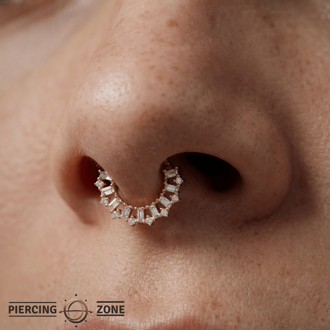 Obsessed – CZ Clicker Ring – 14K Gold - piercing - zone.com