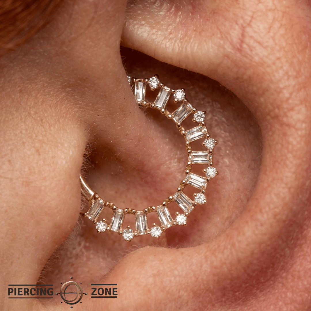 Obsessed – CZ Clicker Ring – 14K Gold - piercing - zone.com