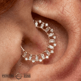 Obsessed – CZ Clicker Ring – 14K Gold - piercing - zone.com