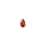 Occasion Pear Garnet – 14K Gold Threadless End - piercing - zone.com