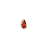 Occasion Pear Garnet – 14K Gold Threadless End - piercing - zone.com