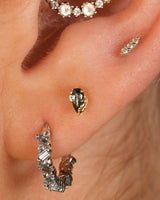 Occasion Pear London Blue Topaz – 14K Gold Threadless End - piercing - zone.com
