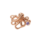Octopus – 14K Gold Threadless/Threaded End