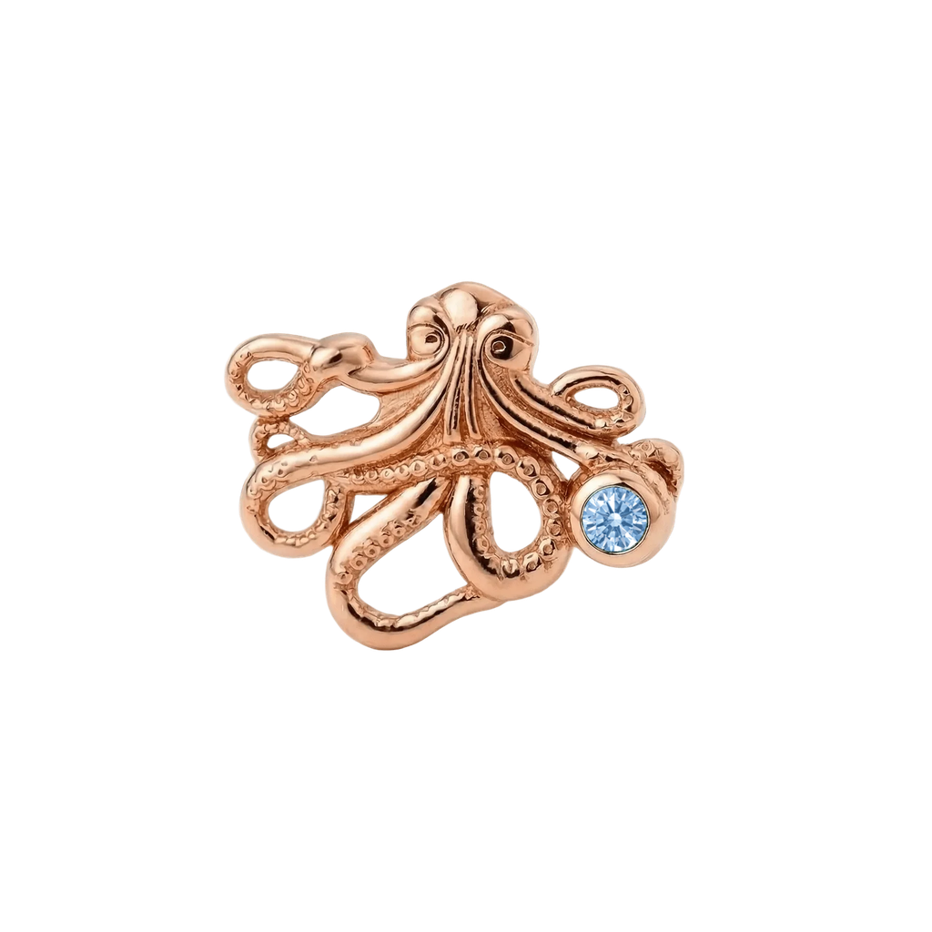 Octopus – 14K Gold Threadless/Threaded End