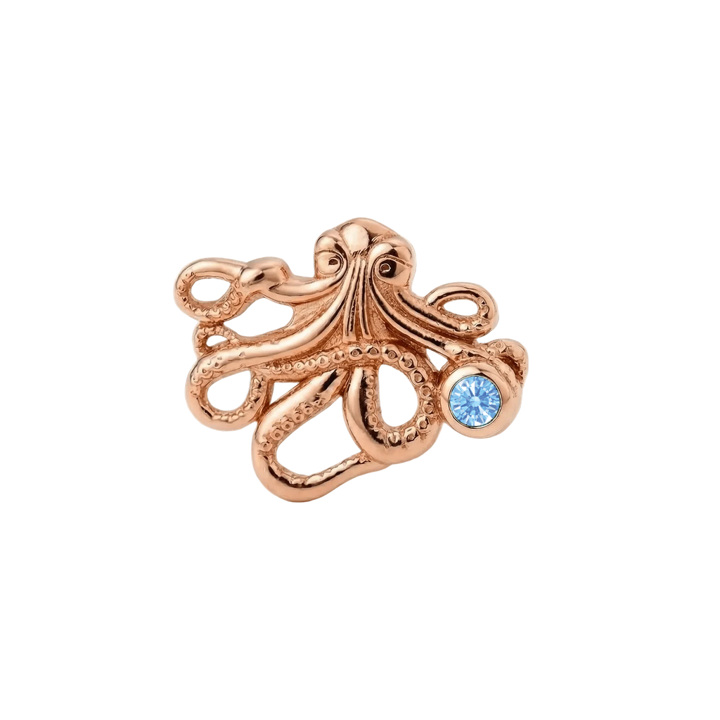 Octopus – 14K Gold Threadless/Threaded End