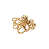 Octopus – 14K Gold Threadless/Threaded End