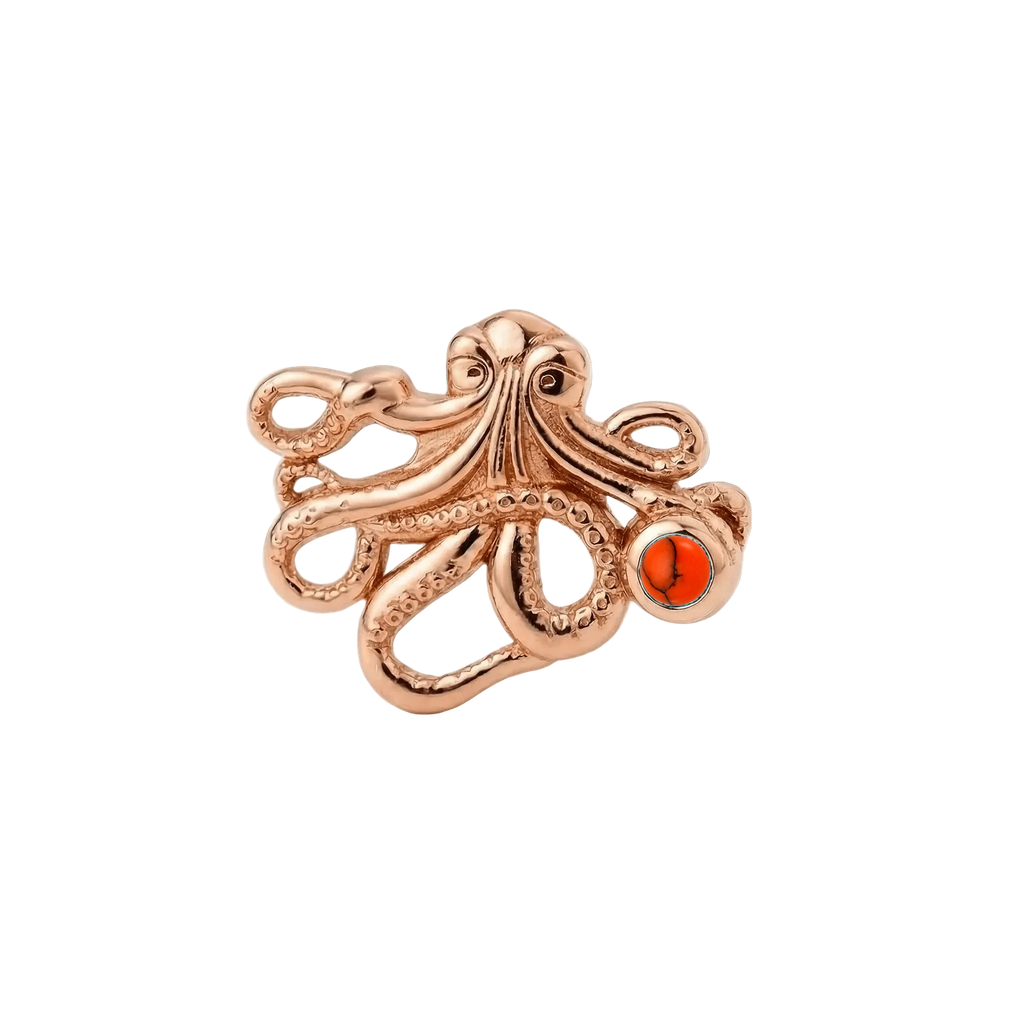 Octopus – 14K Gold Threadless/Threaded End