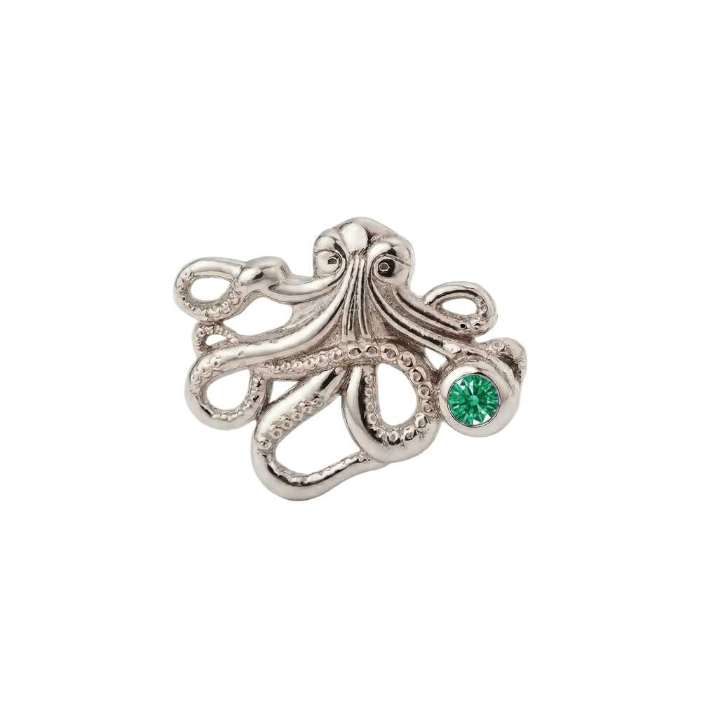 Octopus – 14K Gold Threadless/Threaded End