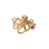 Octopus – 14K Gold Threadless/Threaded End