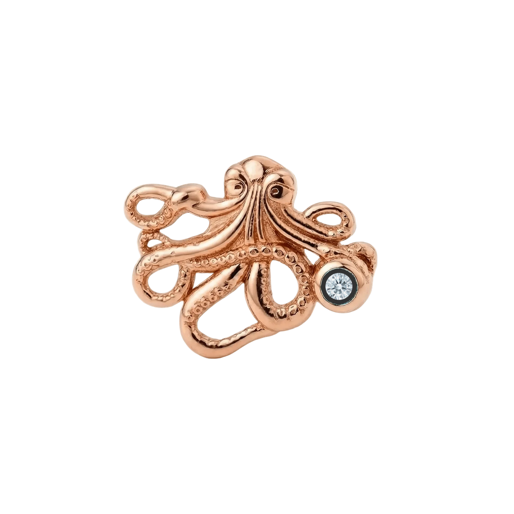 Octopus – 14K Gold Threadless/Threaded End