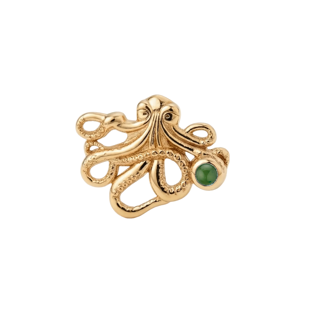 Octopus – 14K Gold Threadless/Threaded End