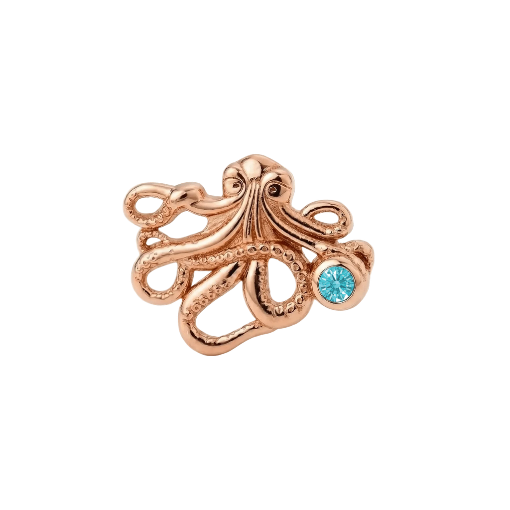 Octopus – 14K Gold Threadless/Threaded End