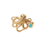 Octopus – 14K Gold Threadless/Threaded End