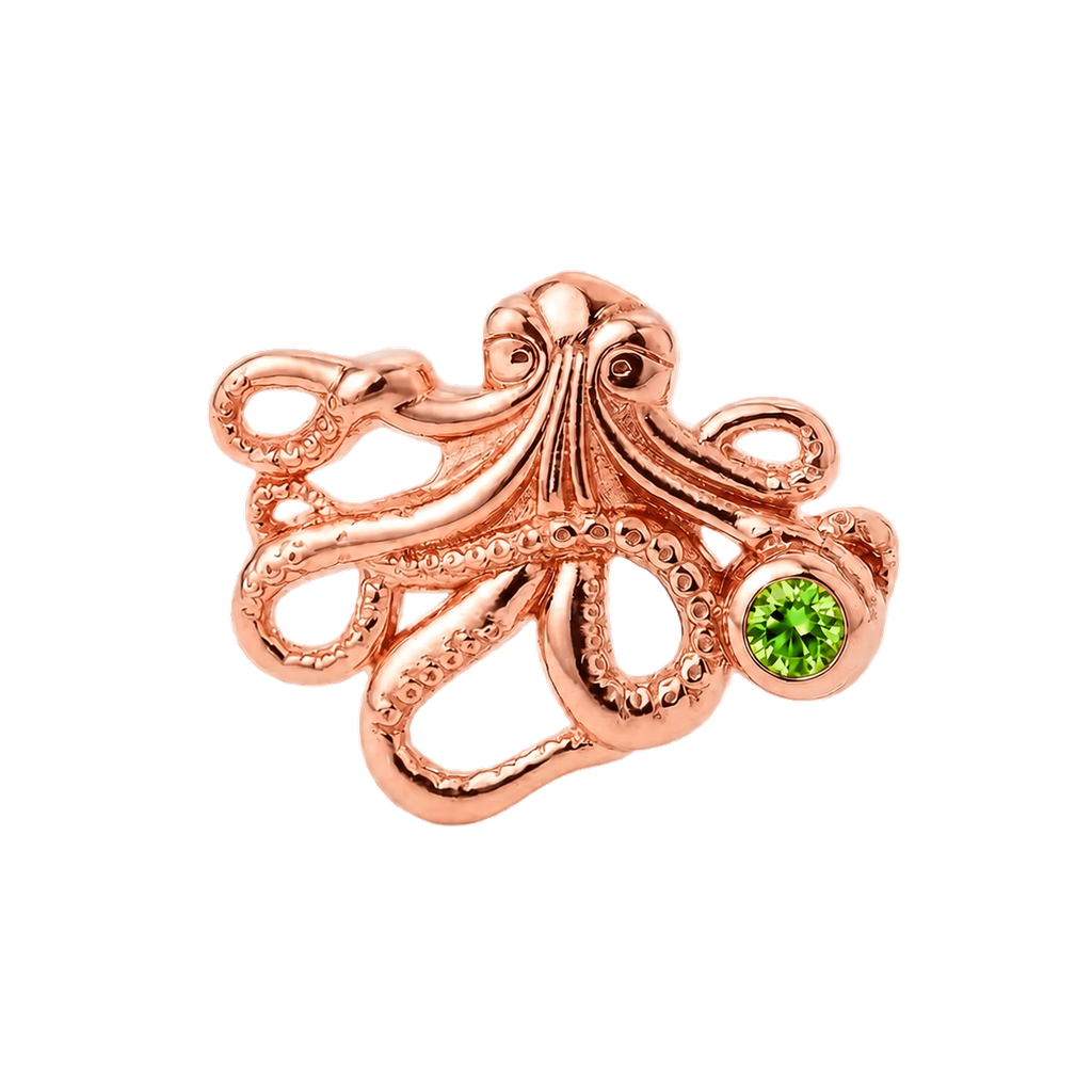 Octopus – 14K Gold Threadless/Threaded End