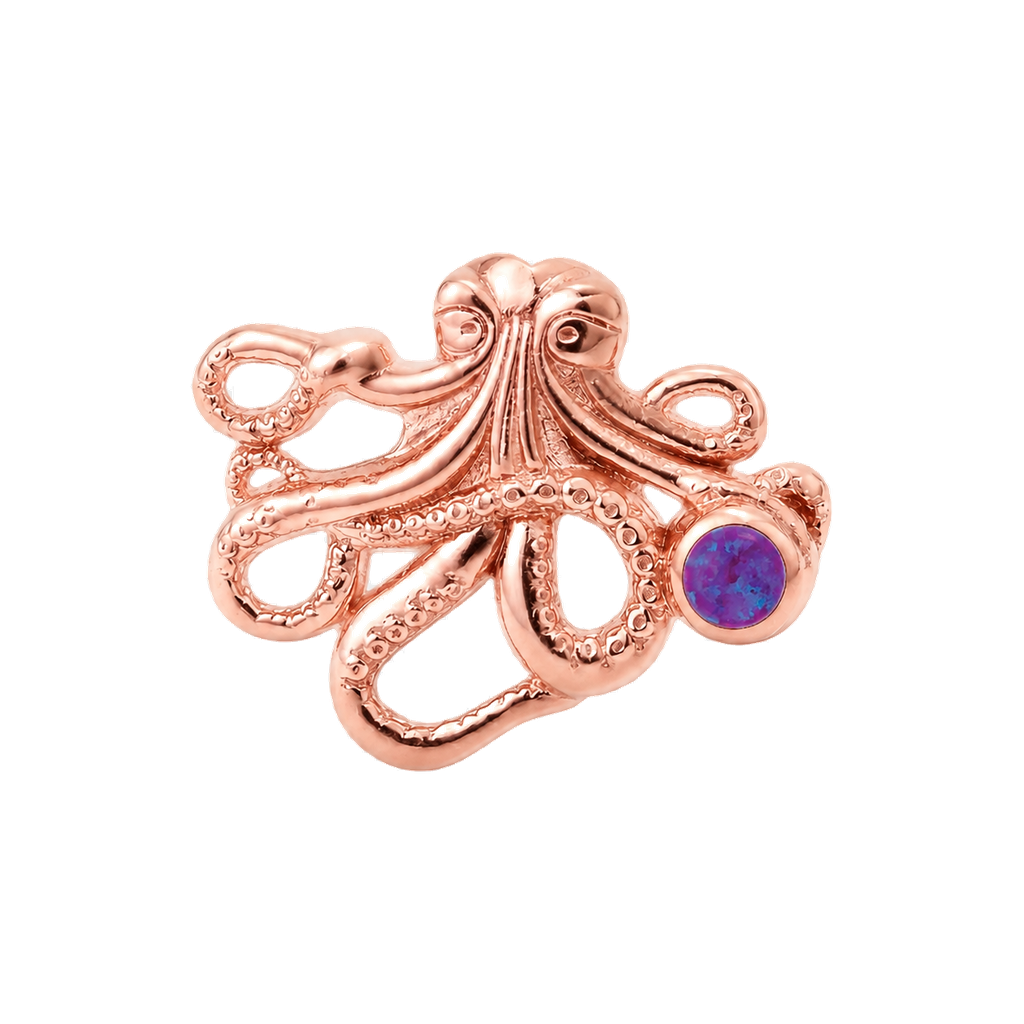 Octopus – 14K Gold Threadless/Threaded End