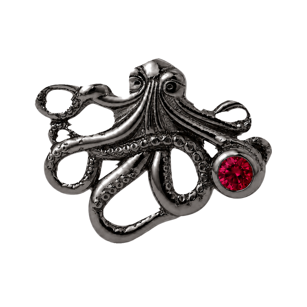 Octopus – 14K Gold Threadless/Threaded End