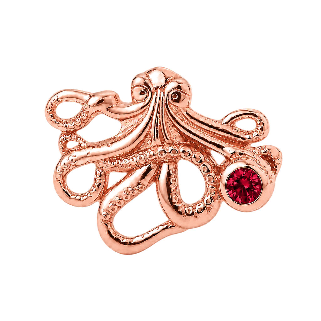 Octopus – 14K Gold Threadless/Threaded End