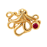 Octopus – 14K Gold Threadless/Threaded End