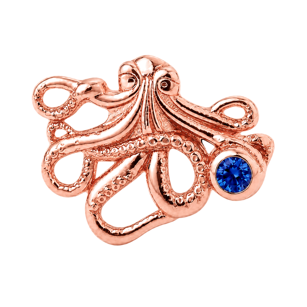 Octopus – 14K Gold Threadless/Threaded End