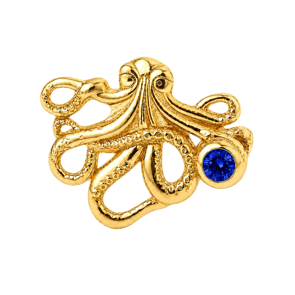 Octopus – 14K Gold Threadless/Threaded End