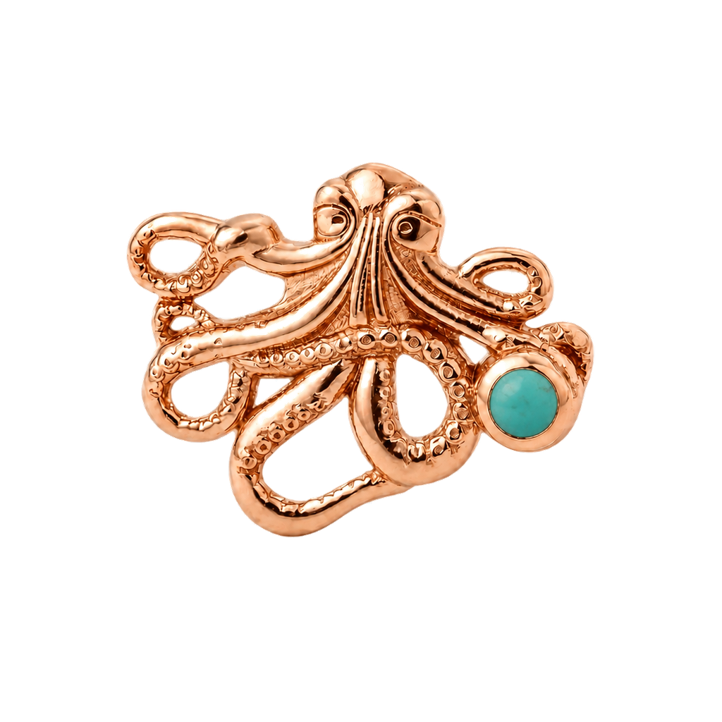 Octopus – 14K Gold Threadless/Threaded End