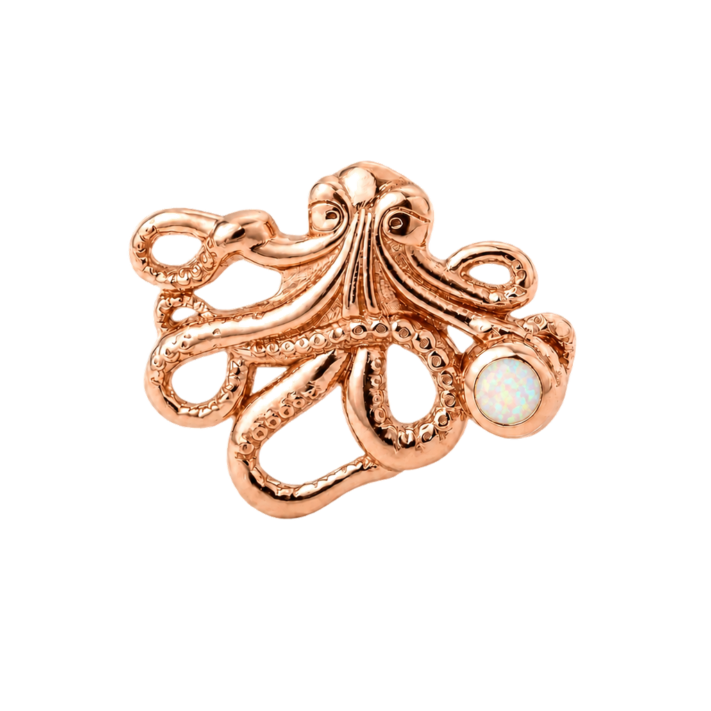 Octopus – 14K Gold Threadless/Threaded End